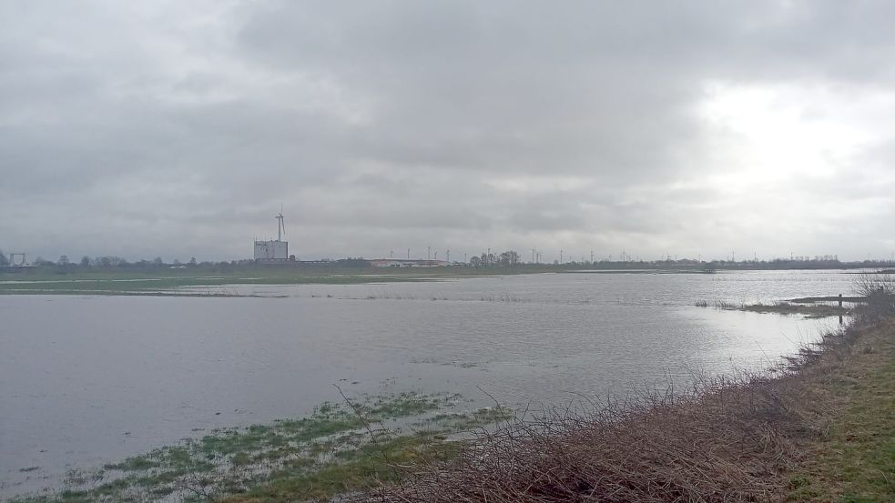 In Ihlow stehen mehrere Flächen unter Wasser. Foto: Romuald Banik