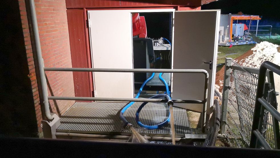 70 Kubikmeter schafft die Pumpe pro Stunde. Foto: Karin Böhmer