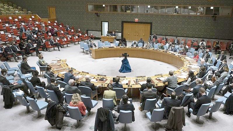 Der UN-Sicherheitsrat tritt erneut zu einer Dringlichkeitssitzung zur Ukraine zusammen. Foto: Evan Schneider/United Nations via AP/dpa