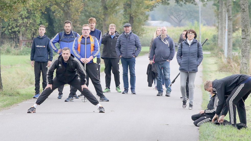 Mathias Cremer (vorne) und die Pfalzdorfer stehen kurz vor dem Titelgewinn in der Landesliga.Foto: Wilfried Gronewold