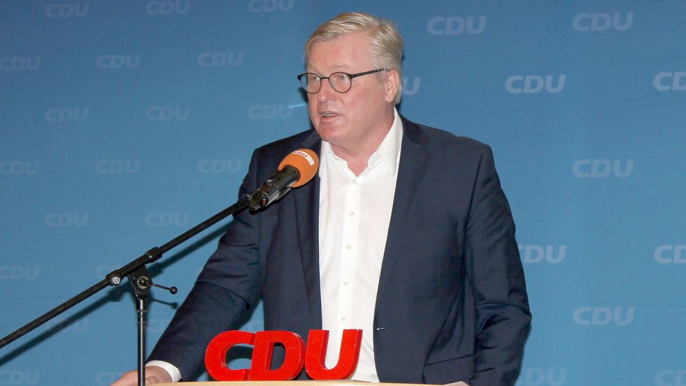 Landesvorsitzender Bernd Althusmann betonte, dass es im CDU-Programm keinen Konjunktiv gebe. Foto: Karin Böhmer