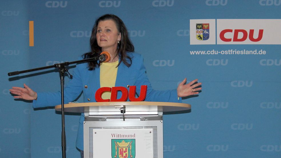 Gitta Connemann nannte das Zaudern der Regierung eine Schande. Foto: Karin Böhmer