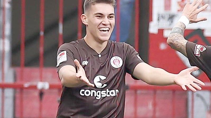 Darf gegen Union Berlin beim FC St. Paulis von Anfang an ran: Marcel Beifus. Foto: Christian Charisius/dpa