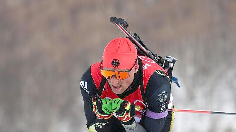 Der deutsche Biathlet Erik Lesser hört nach dieser Saison auf. Foto: Angelika Warmuth/dpa