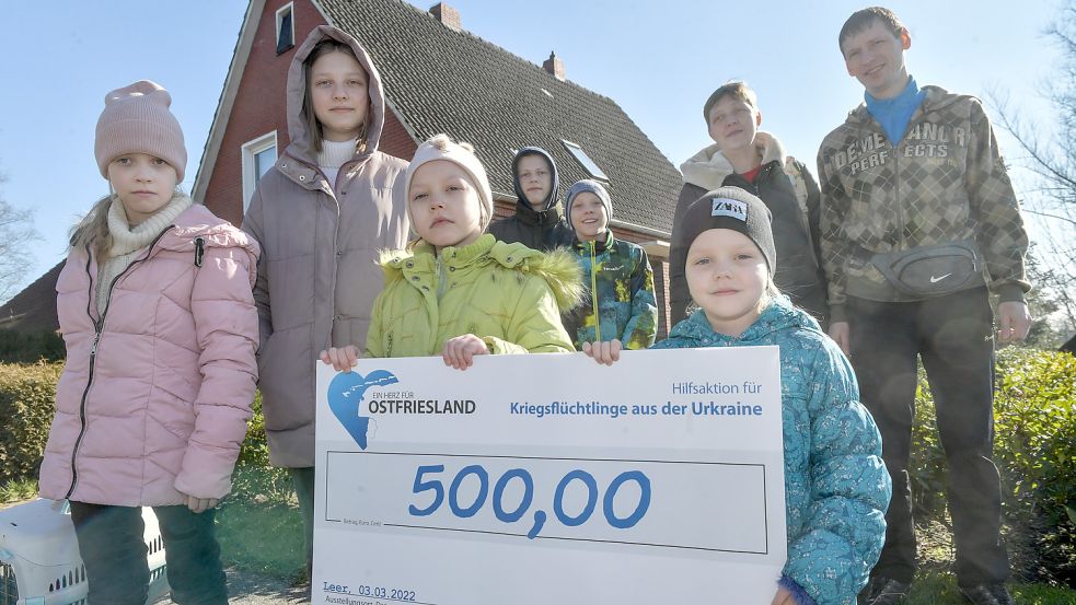Familie Abramov wird von „Ein Herz für Ostfriesland“ unterstützt. Foto: Ortgies