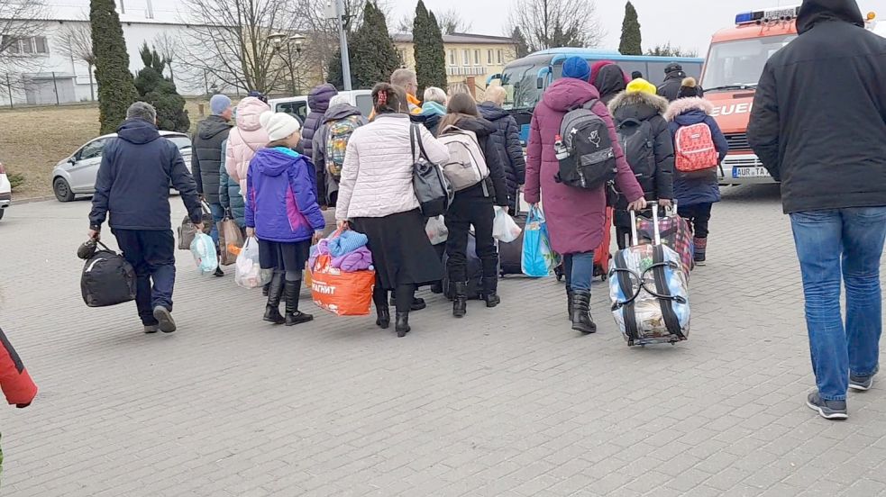 Am Freitagmittag reiste der Ihlower Hilfskonvoi aus Chelm in Polen ab. Foto: privat