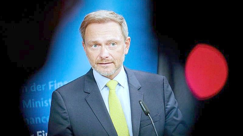 Christian Lindner (FDP), Bundesminister der Finanzen. Foto: Kay Nietfeld/dpa