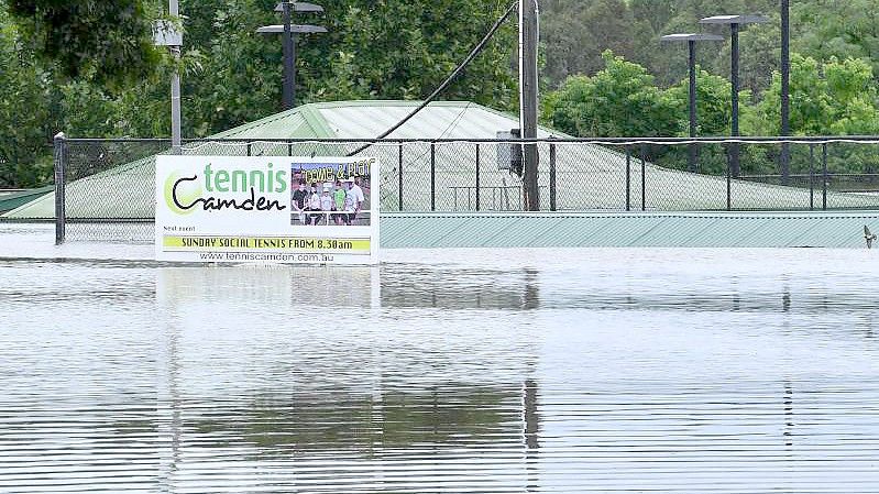 Überschwemmungen in Camden im Südwesten von Sydney. Foto: Dean Lewins/AAP/dpa