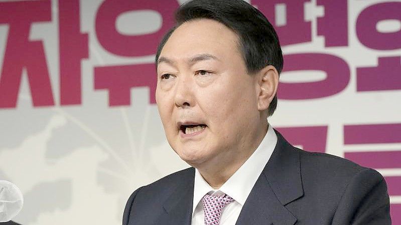 Yoon Suk Yeol wird neuer Präsident von Südkorea. Foto: Ahn Young-Joon/Pool AP/dpa