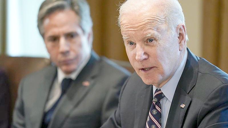 US-Präsident Joe Biden und Außenminister Antony Blinken (l) stehen auf der Liste. Foto: Patrick Semansky/AP/dpa