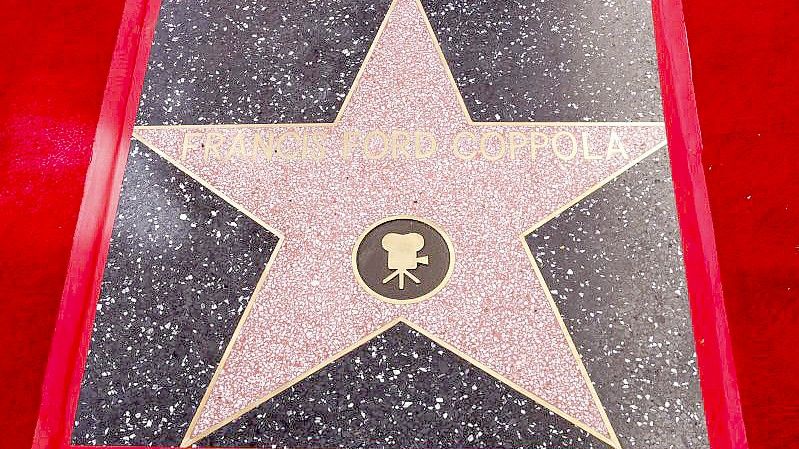 Der Stern von US-Regisseur Francis Ford Coppola auf dem Hollywood Walk of Fame. Foto: Willy Sanjuan/Invision/AP/dpa