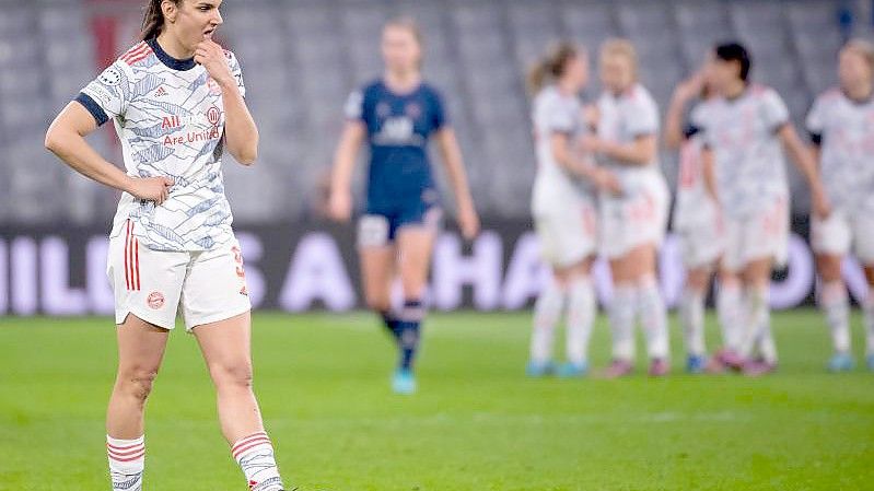 Die Fußballerinnen des FC Bayern München unterlagen Paris Saint-Germain mit 1:2. Foto: Sven Hoppe/dpa