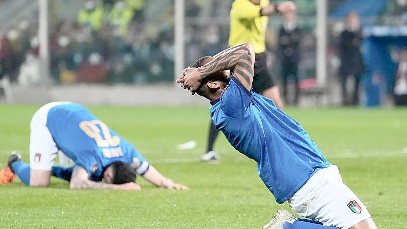 Italiens Fußball-Nationalmannschaft wird nicht an der WM in Katar teilnehmen. Foto: Antonio Calanni/AP/dpa