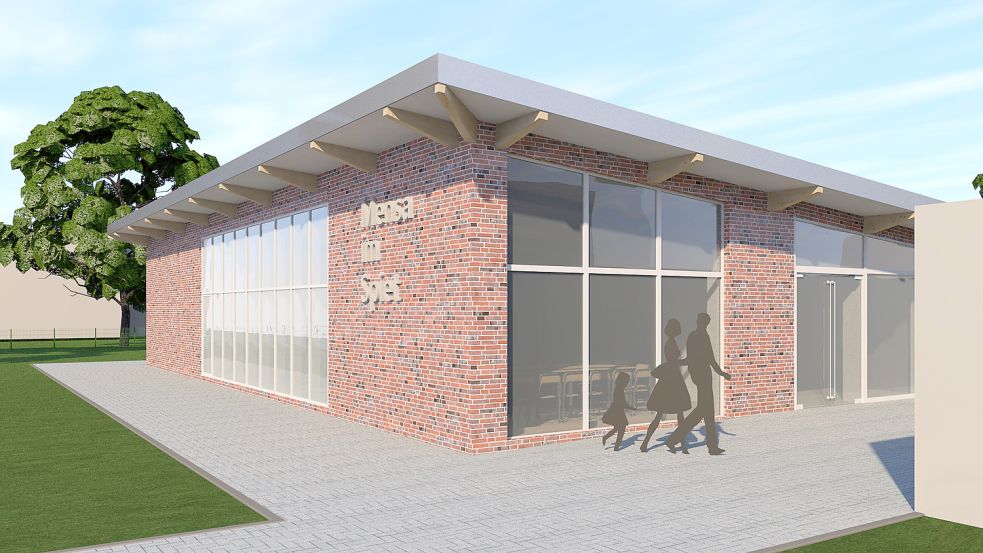 So haben die Architekten das neue Mensagebäude geplant. Visualisierung: Kremer und Kremer Architektur GmbH
