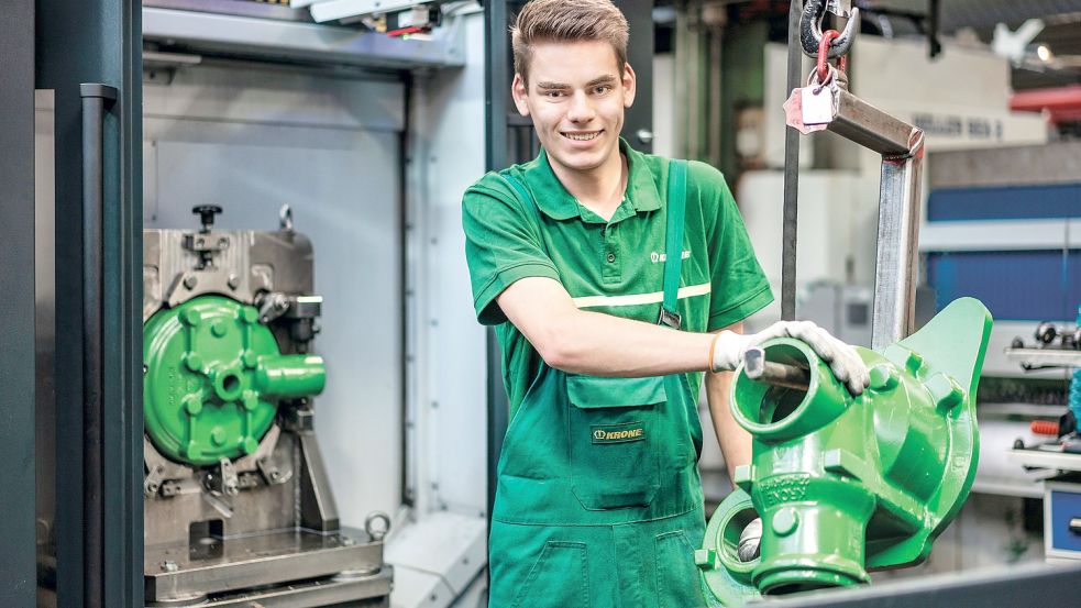 In der Maschinenfabrik von Krone in Spelle wird Technik für die Landwirtschaft hergestellt. Foto: Krone-Gruppe