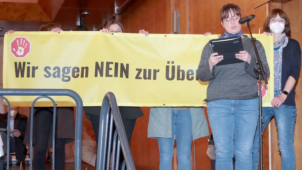 Tessa Duve-Nanninga ergriff bei der Kreistagssitzung das Wort. Foto: Romuald Banik