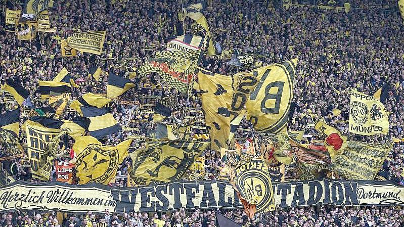 Borussia Dortmund setzt auf die Unterstützung der zahlreichen Fans. Foto: picture alliance / Friso Gentsch/dpa