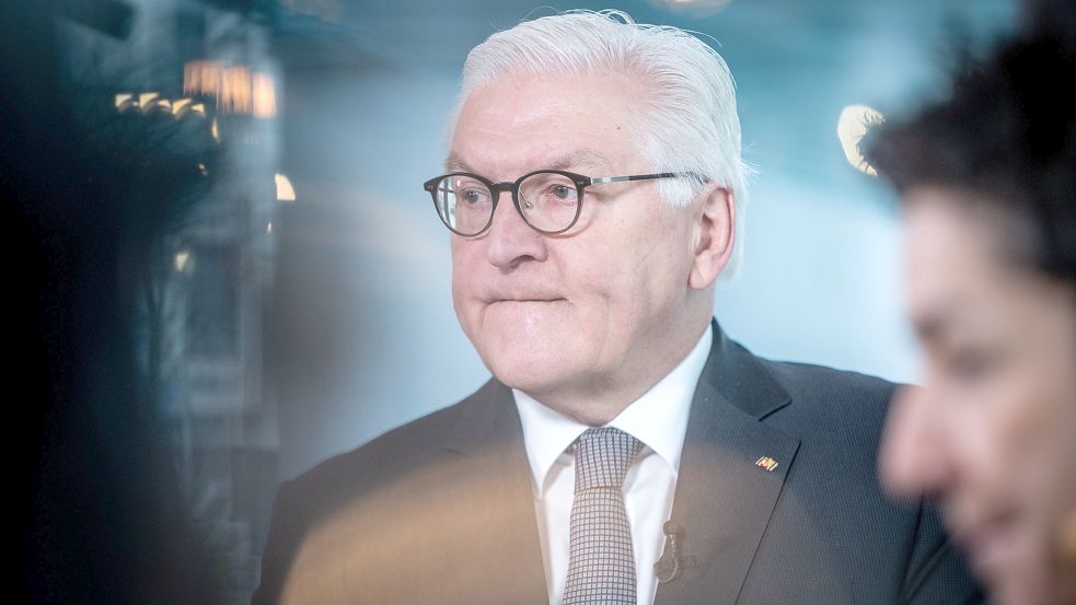 „Da habe ich mich, wie viele andere auch, geirrt.“ Bundespräsident Frank-Walter Steinmeier über seine frühere Russland-Politik. Foto: dpa/Michael Kappeler