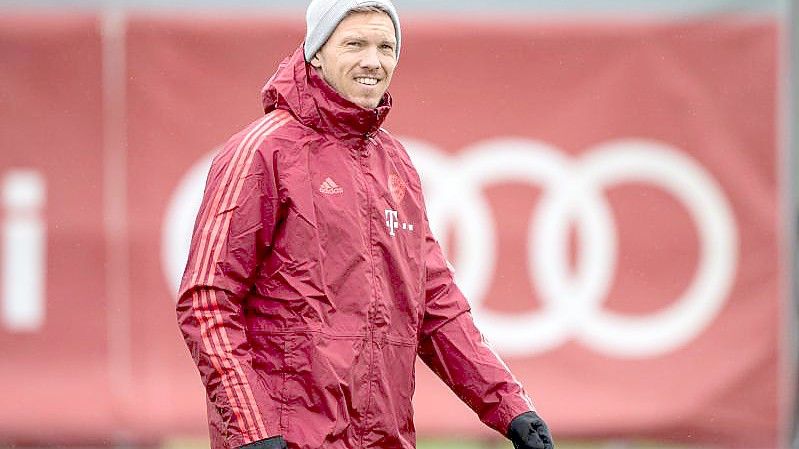 Muss gegen Villarreal wohl auf Niklas Süle verzichten: Bayern-Coach Julian Nagelsmann. Foto: Matthias Balk/dpa