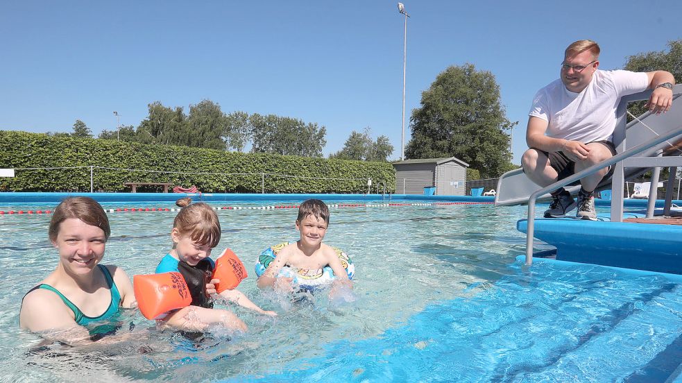 Ab Mai lernen wieder Kinder schwimmen im Freibad Holtrop. Foto: Romuald Banik