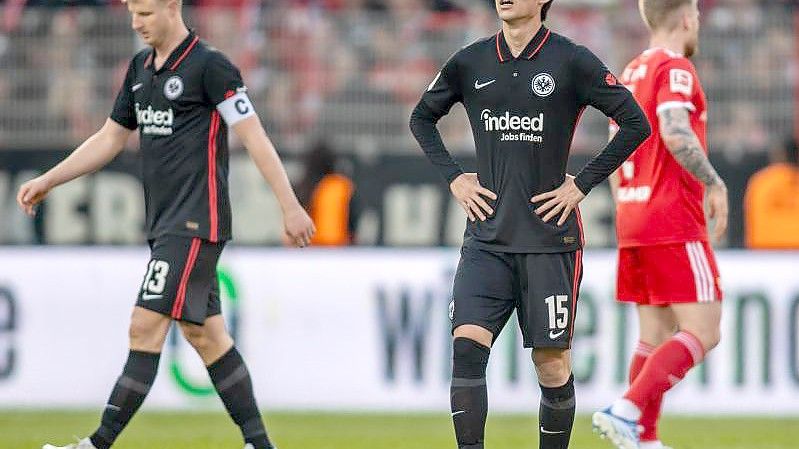 Für Daichi Kamada und Eintracht Frankfurt gab es bei Union Berlin nichts zu holen. Foto: Andreas Gora/dpa