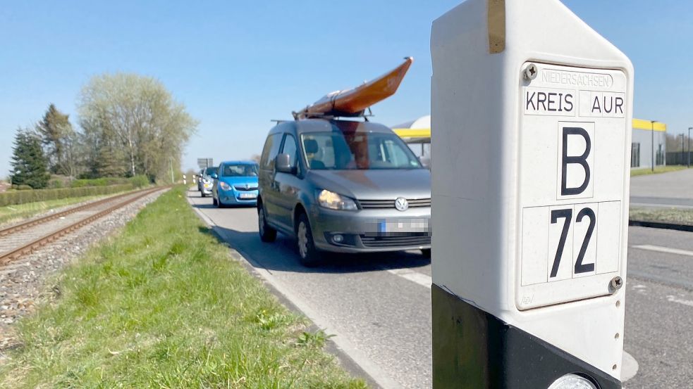 Die Bundesstraße 72 zählt zu den meistbefahrenen Straßen in der Region. Foto: Holger Janssen