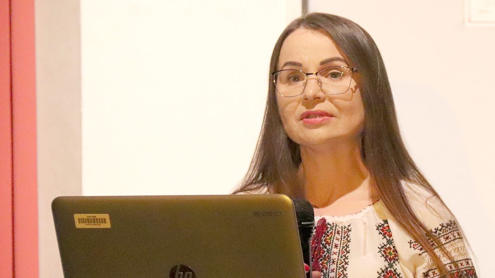 Halyna Yatsyshyn sammelt Spenden für einen weiteren Hilfstransport in die Ukraine. Foto: Heino Hermanns