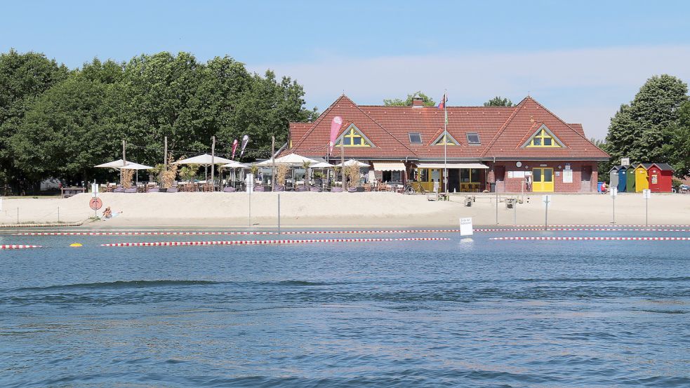 Für die eigenen Gebäude muss die Stadt über 50.000 Euro im Jahr Miete an einen stadteigenen Betrieb zahlen. Auch dadurch wird das Defizit am See in die Höhe getrieben. Foto. Heino Hermanns