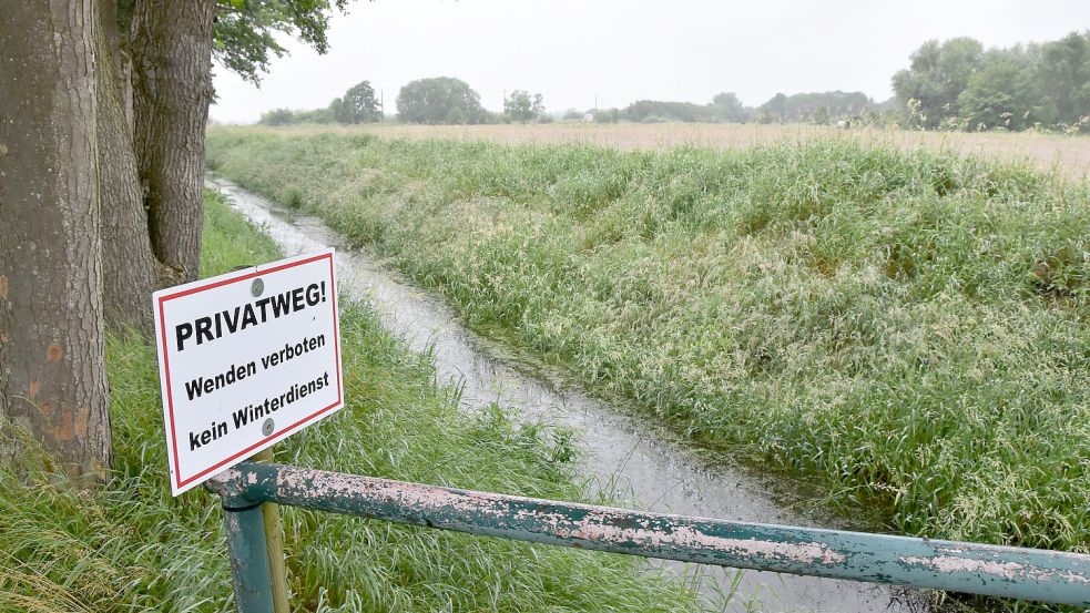 Nördlich des Kleewegs in Osteel sollen neue Baugrundstücke erschlossen werden. Foto: Thomas Dirks