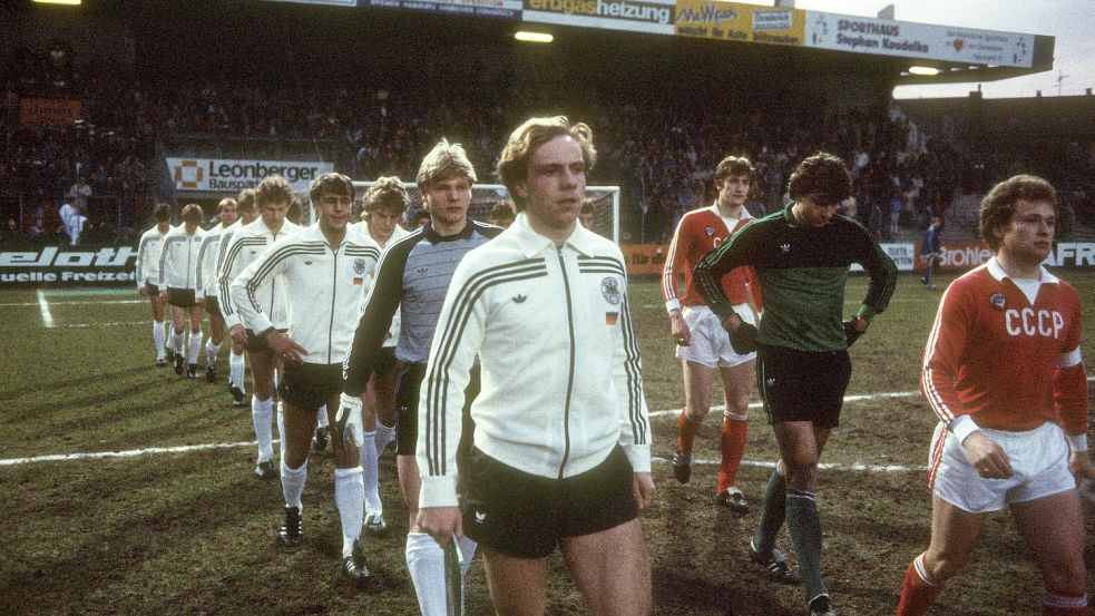 Kapitän Michael Rummenigge führte die U21 am 27. März 1984 gegen die Sowjetunion aufs Feld. Foto: imago/Kicker/Eissner