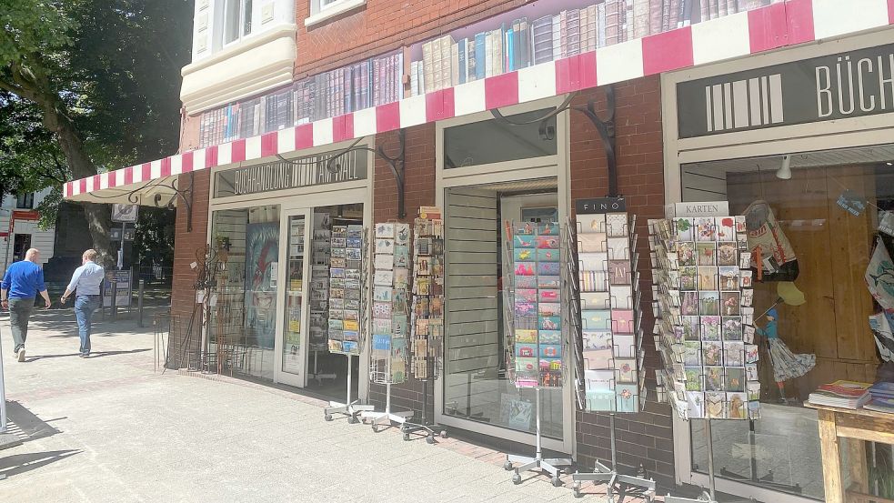 Die Buchhandlung „Am Wall“ in der Burgstraße in Aurich. Foto: Neelke Harms