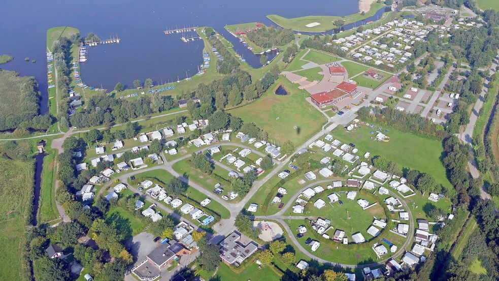 Der Campingplatz am Großen Meer. Foto: Bernd Heiken