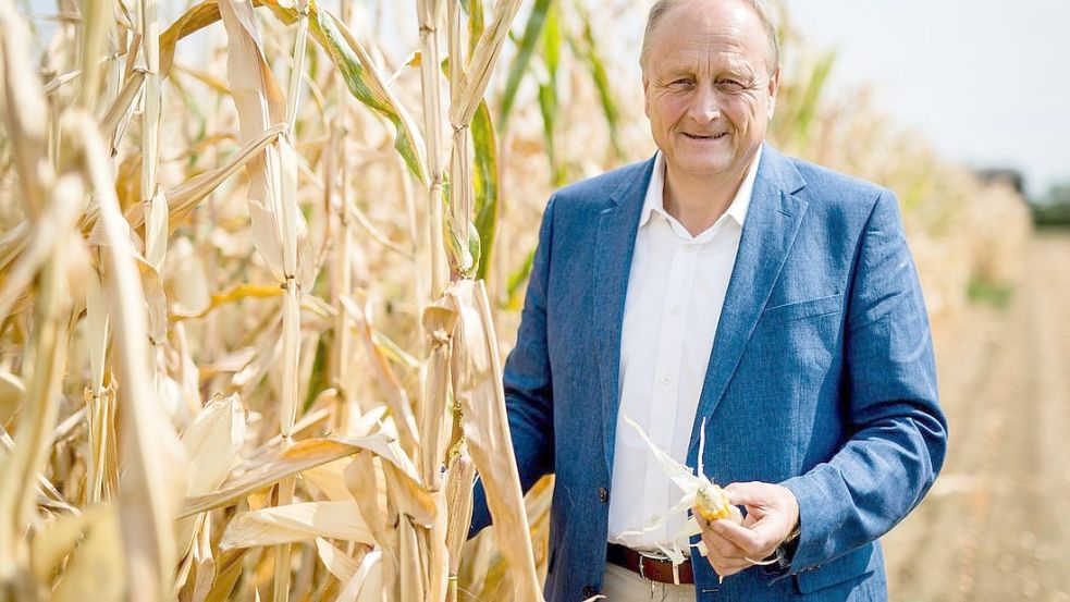 Bauernpräsident Joachim Rukwied sorgt sich um die Schweinehaltung in Deutschland und fordert von der Bundesregierung Klarheit beim Umbau der Tierhaltung. Foto: Christoph Schmidt/dpa