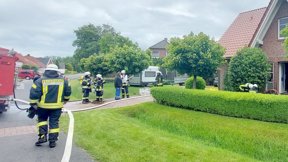 In einem Einfamilienhaus in Moordorf ist eine Küchenzeile in Brand geraten. Foto: Franziska Otto