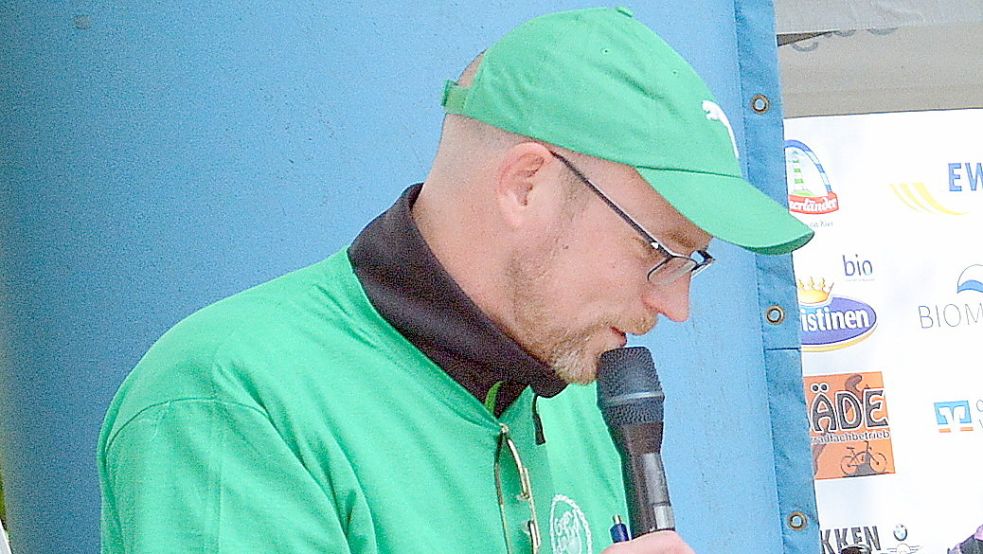 Stadionsprecher Georg Poetzsch. Foto: Gerd-Arnold Ubben