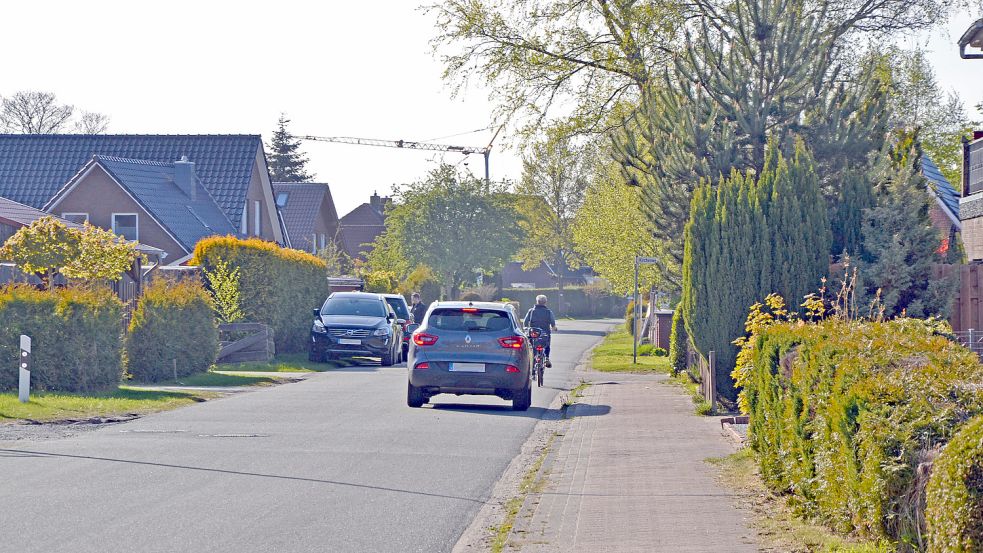 Beim Ritzweg in Moordorf endet der Rad- und Fußgängerweg auf Höhe des Kirchenwegs. Foto: Franziska Otto