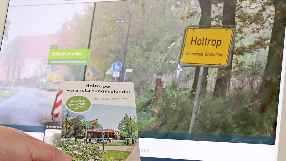 Der Holtroper Veranstaltungskalender wurde im ganzen Dorf verteilt. Foto: Heino Hermanns