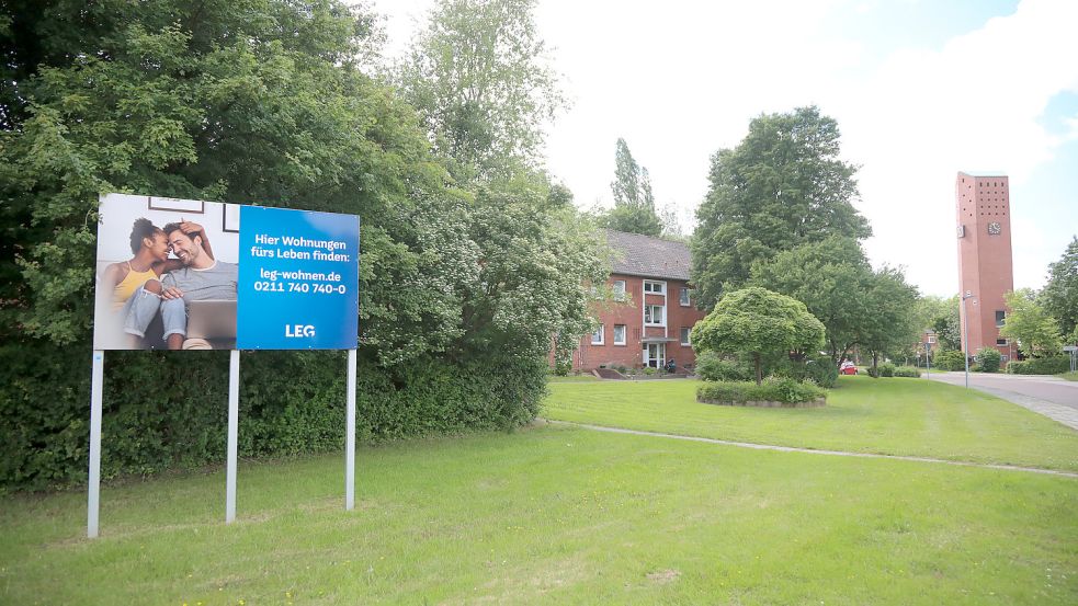 In Sandhorst befinden sich die Immobilien der LEG vor allem an der Wiesenstraße und der Schulstraße. Foto: Romuald Banik