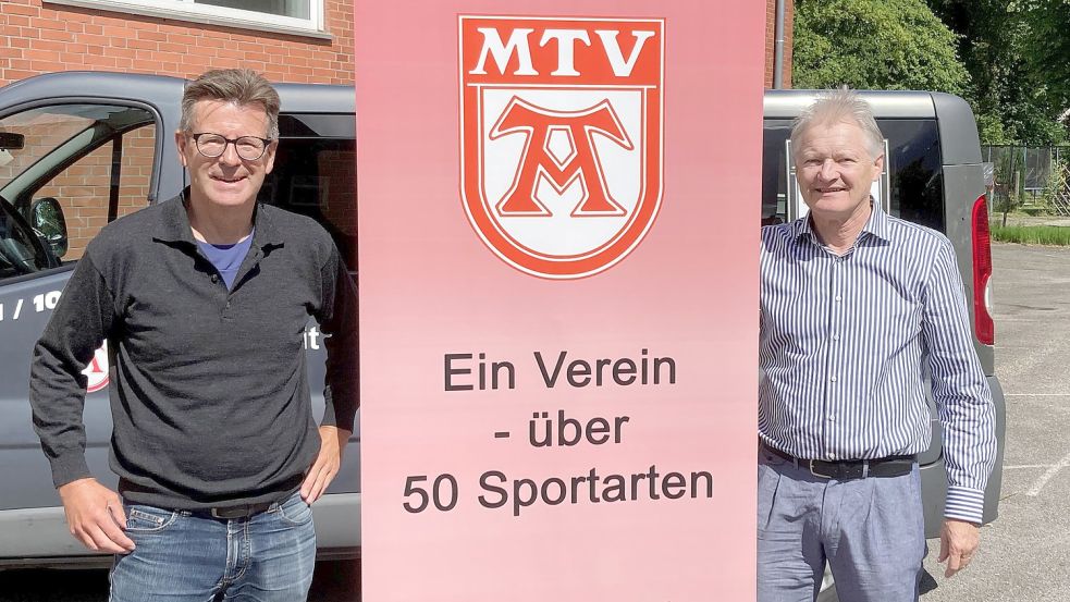 Bernd Fuhrmann (links) und MTV-Chef Wilfried Theessen freuen sich auf das Sommer-Camp. Foto: Marco Lindenbeck