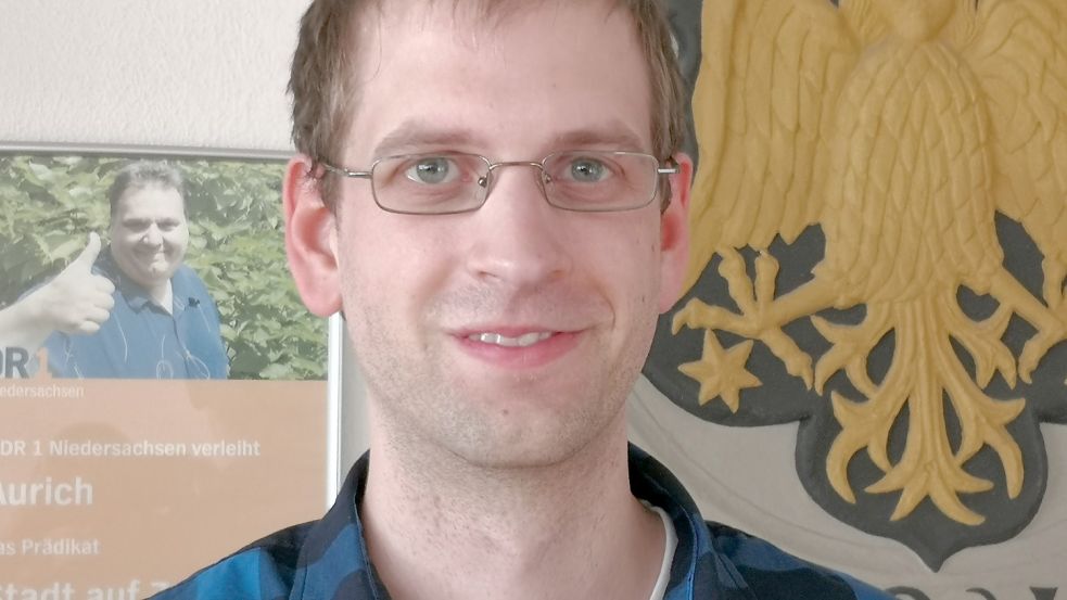 Patrick Mentzel ist der neue Klimaschutzmanager der Stadt Aurich. Foto: Karin Böhmer