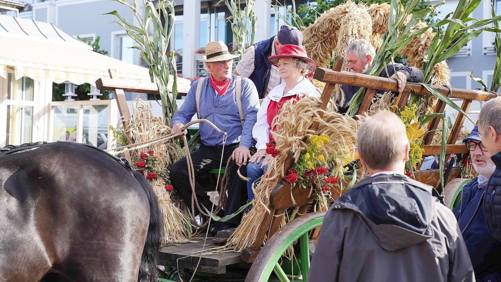 Im Jahr 2019, vor Corona, wurde das letzte Erntefest in Aurich gefeiert. Foto: Helmut Vortanz