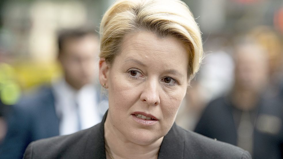 Berlins Regierende Bürgermeisterin Franziska Giffey (SPD) ist offenbar auf einen Fake hereingefallen. Foto: dpa/Fabian Sommer (Archivbild)