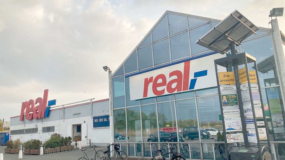 Der Real-Markt in Emden-Harsweg. Foto: Aiko Recke