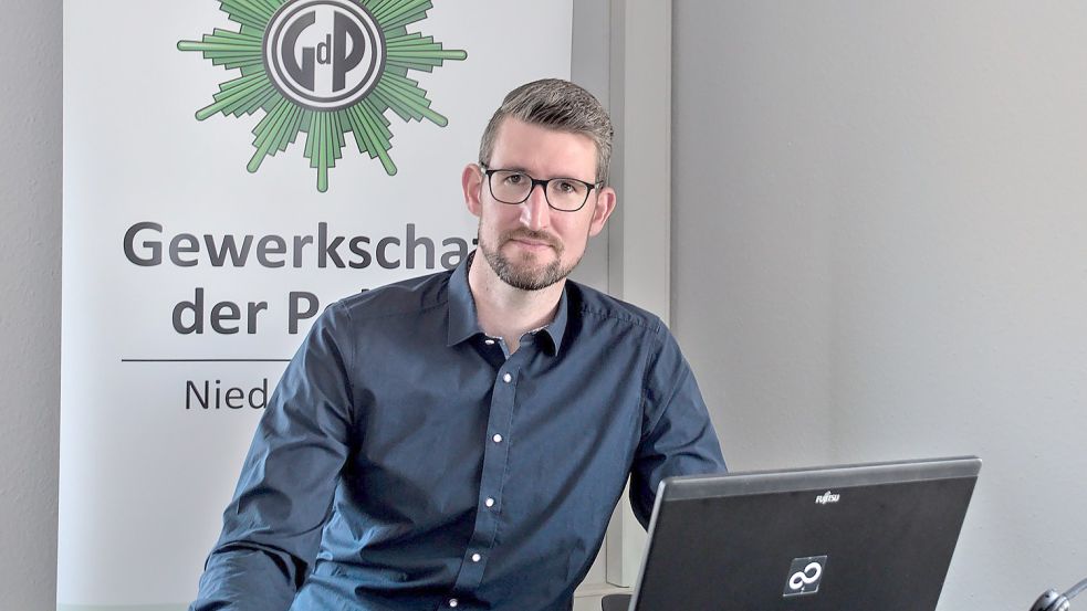 Kevin Komolka ist der neue Chef der Gewerkschaft der Polizei (GdP) Niedersachsen. Foto: GdP Niedersachsen