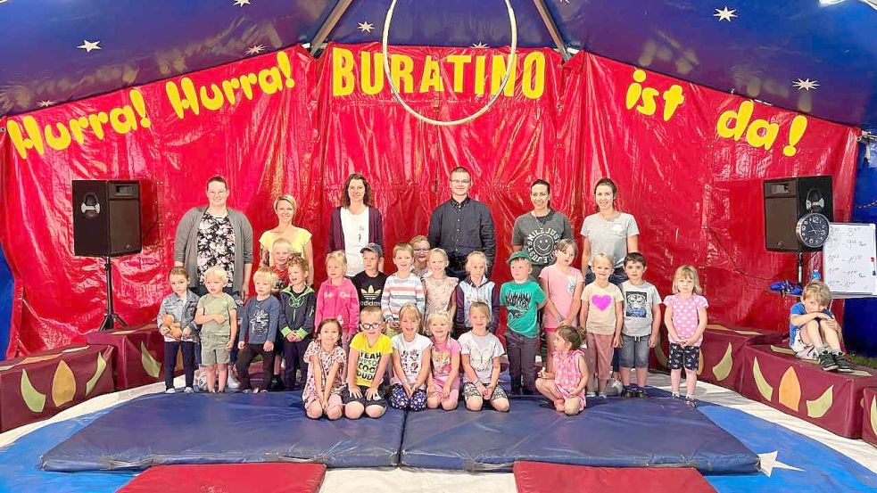 Am Circusprojekt in Mittegroßefehn nahmen Kinder unterschiedlichster Altersklassen teil. Foto: privat