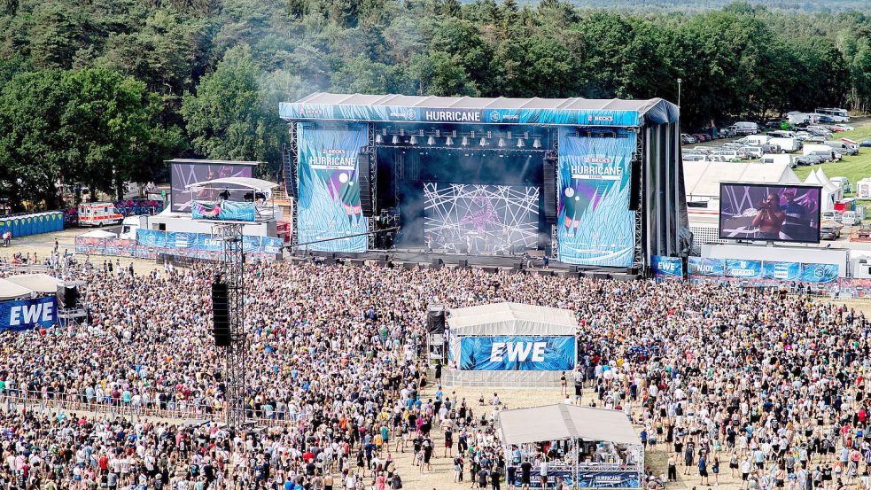 Mehr als zufriedenstellend: Das Hurricane Festival 2022 lief aus Sicht der Veranstalters sehr gut. Foto: Hauke-Christian Dittrich