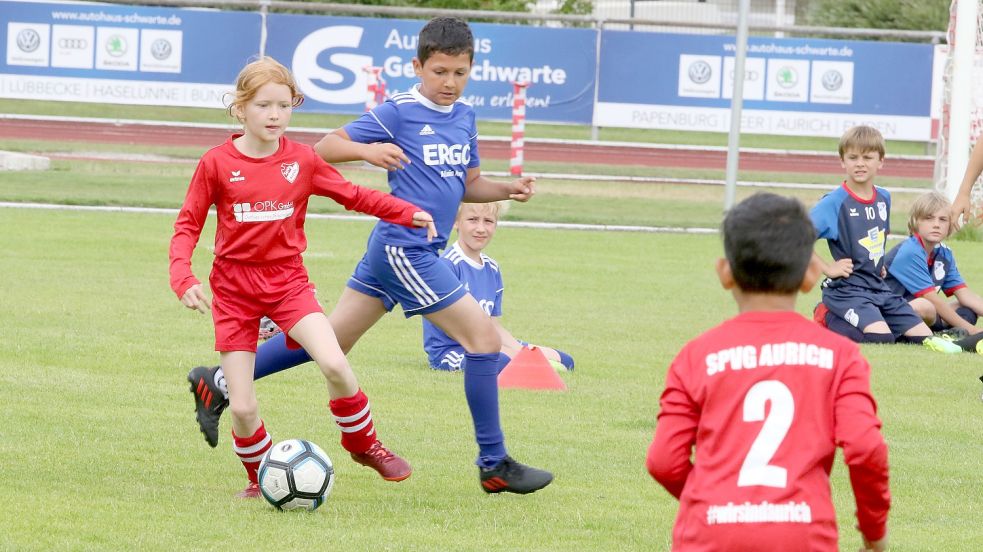 Bei den F-Junioren war die Sportvereinigung Aurich gegen den TuS Esens chancenlos.