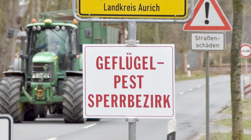 In einem großen Radius um den Ausbruchsort werden Sperr- und Überwachungszonen eingerichtet. Foto: Thomas Dirks