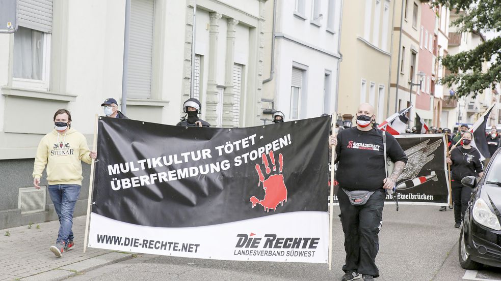 Symbolbild: Rechte Demonstranten wollten auch nach Sylt kommen. Foto: www.imago-images.de