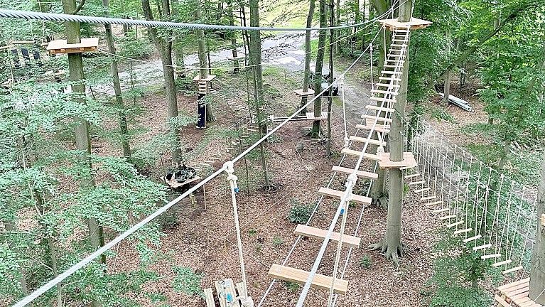 Der Kletterwald Sögel hat acht verschiedene Parcours zu bieten. Foto: Privat